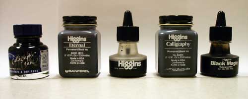 Calligraphy Inks for Review