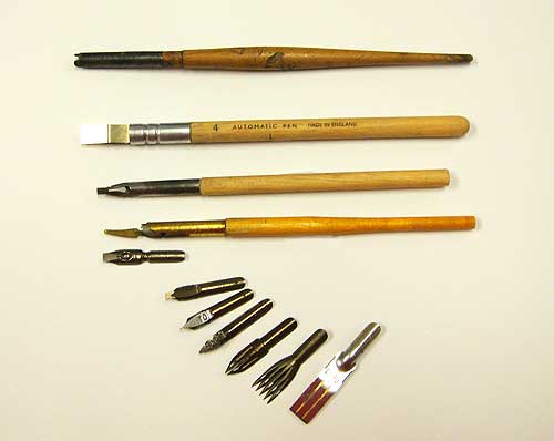 Collection of Pens and Nibs